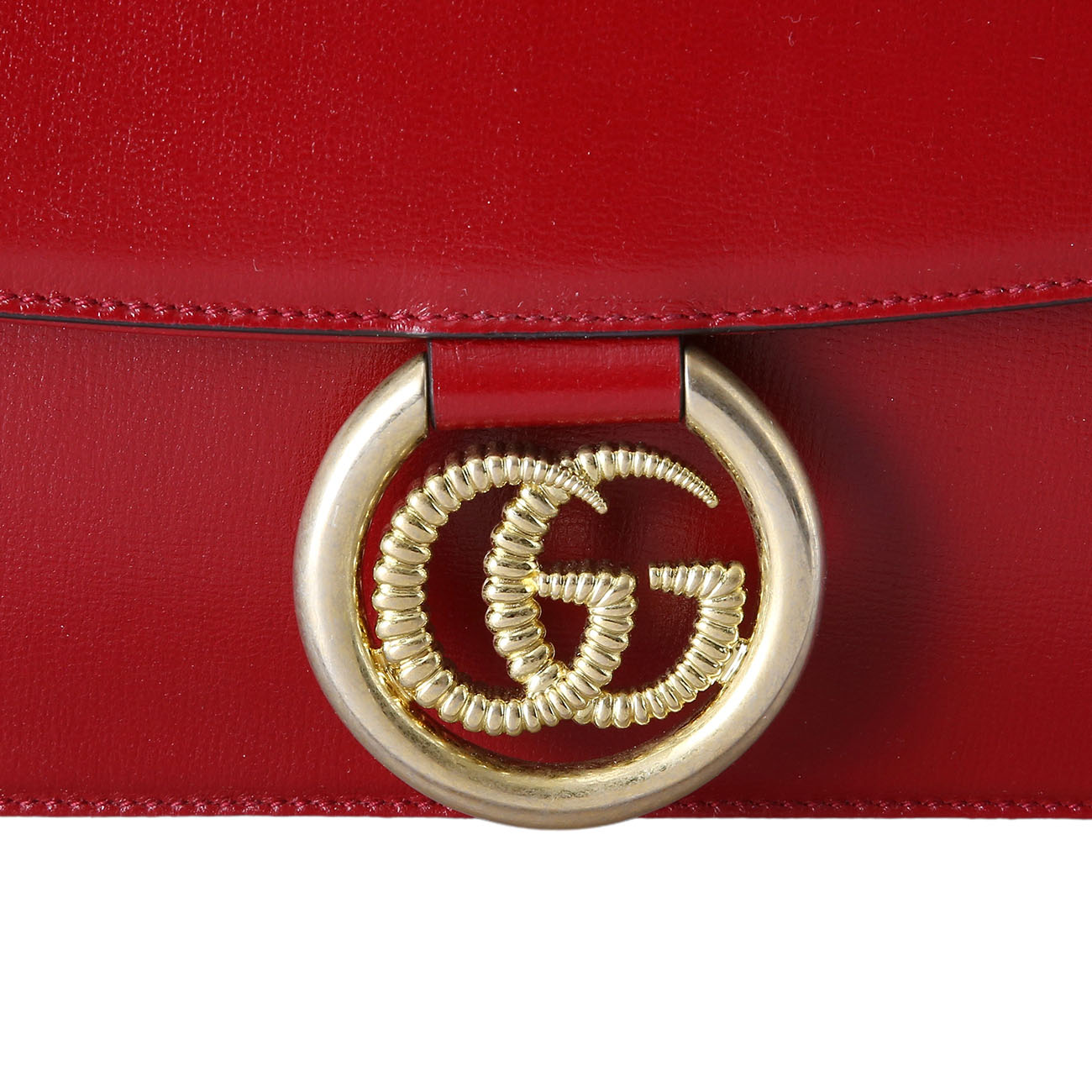 GUCCI(USED)구찌 589471 GG링 레더 숄더백