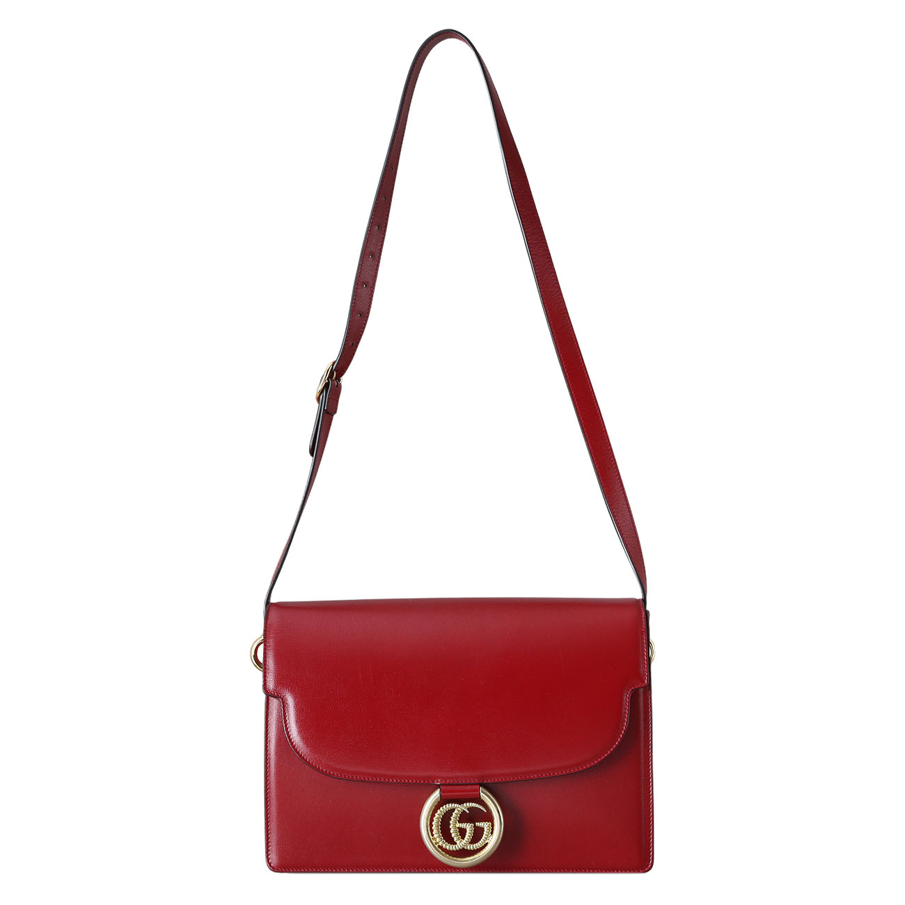 GUCCI(USED)구찌 589471 GG링 레더 숄더백
