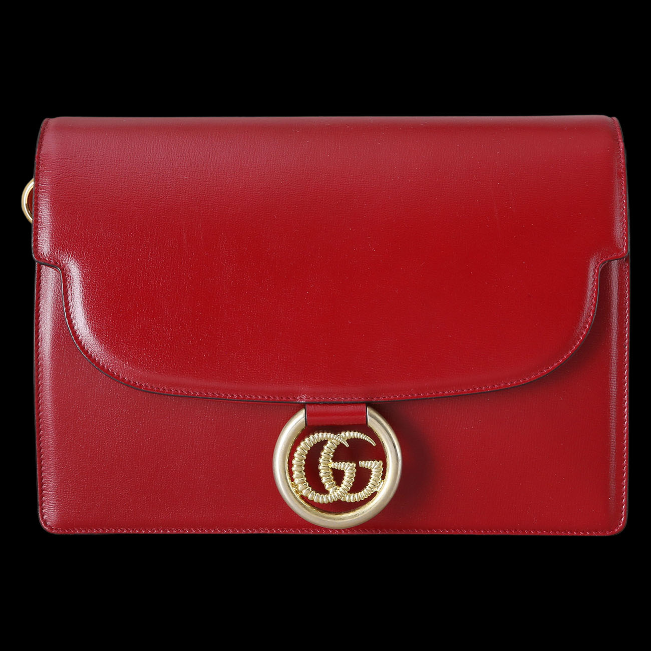 GUCCI(USED)구찌 589471 GG링 레더 숄더백