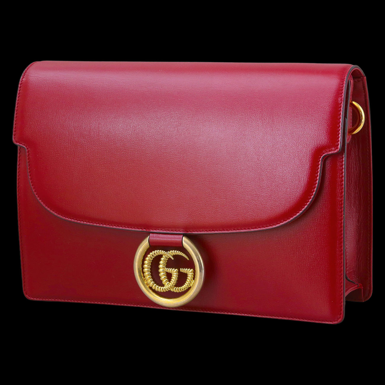GUCCI(USED)구찌 589471 GG링 레더 숄더백