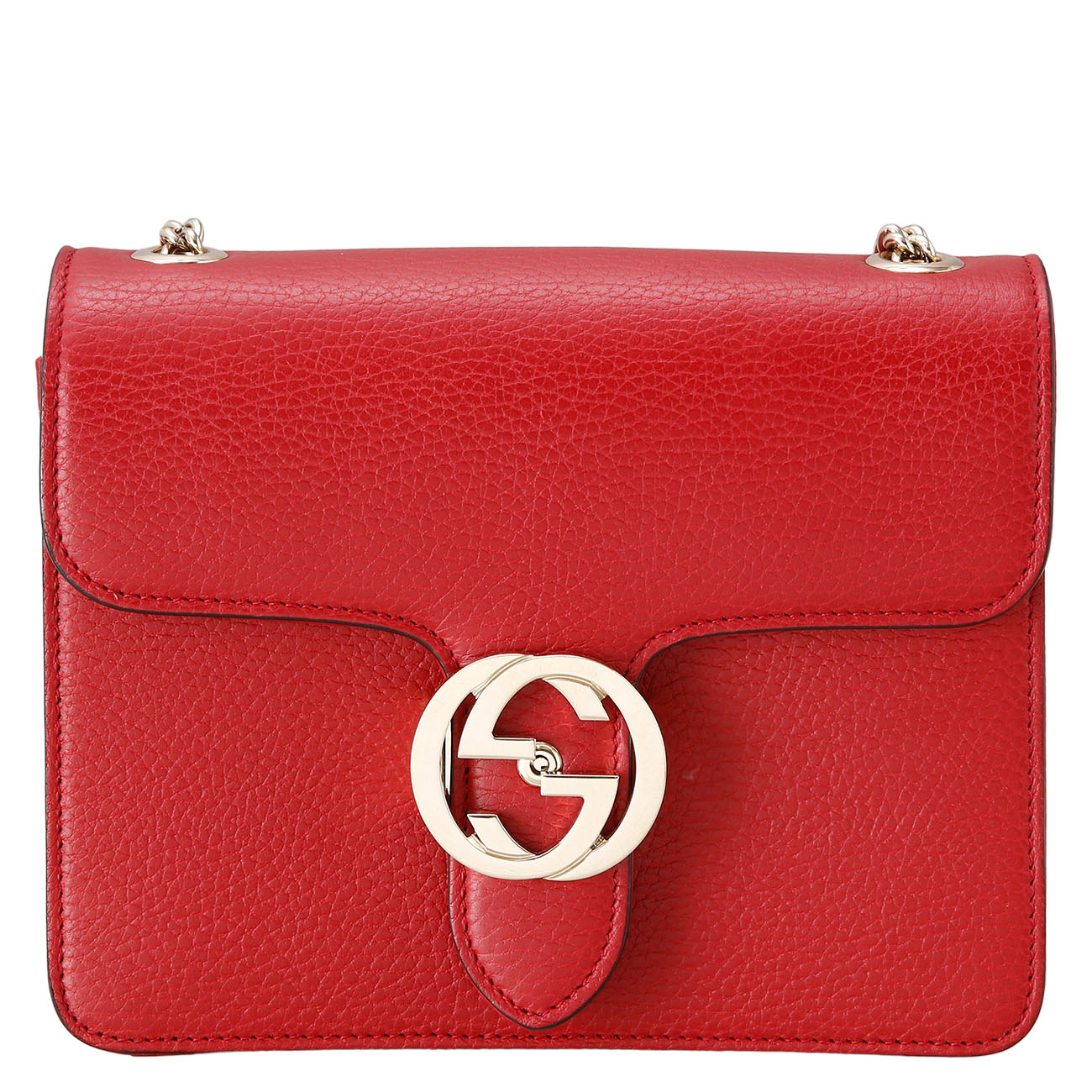 GUCCI(USED)구찌 510304 인터로킹 GG 체인백