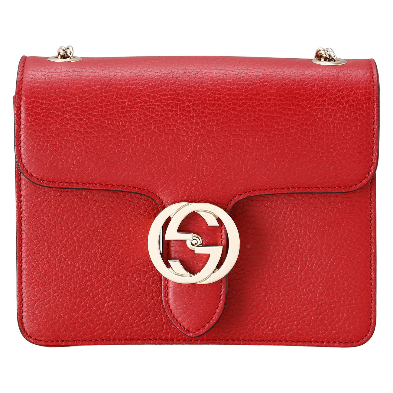 GUCCI(USED)구찌 510304 인터로킹 GG 체인백