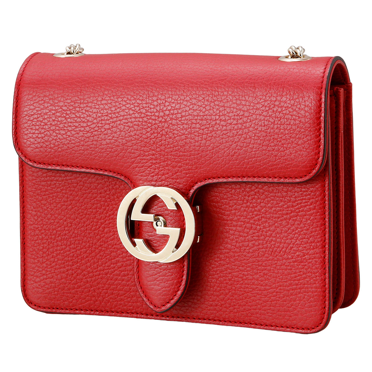 GUCCI(USED)구찌 510304 인터로킹 GG 체인백
