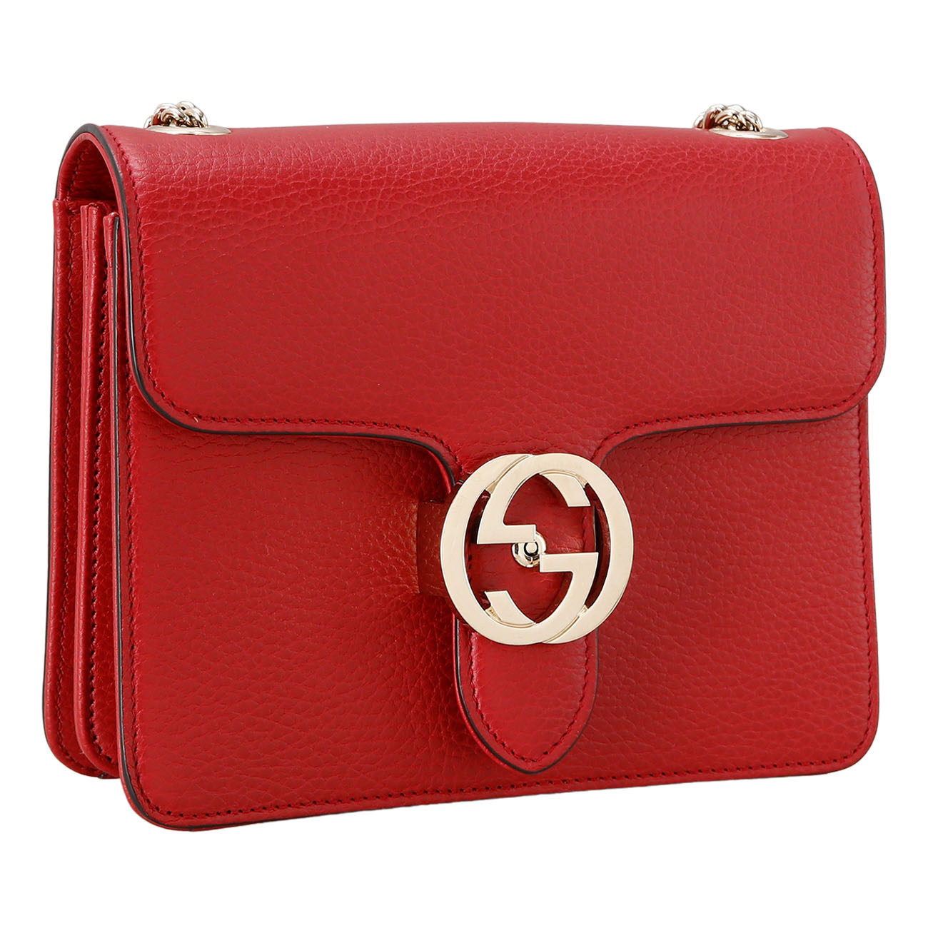 GUCCI(USED)구찌 510304 인터로킹 GG 체인백