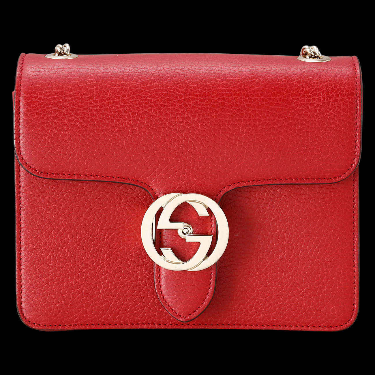 GUCCI(USED)구찌 510304 인터로킹 GG 체인백