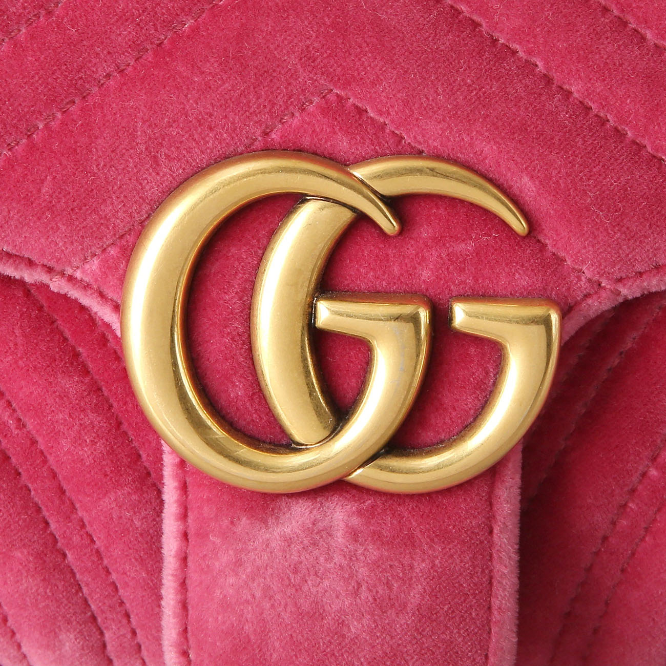 GUCCI(USED)구찌 443497 GG마몽 스웨이드 체인 숄더백