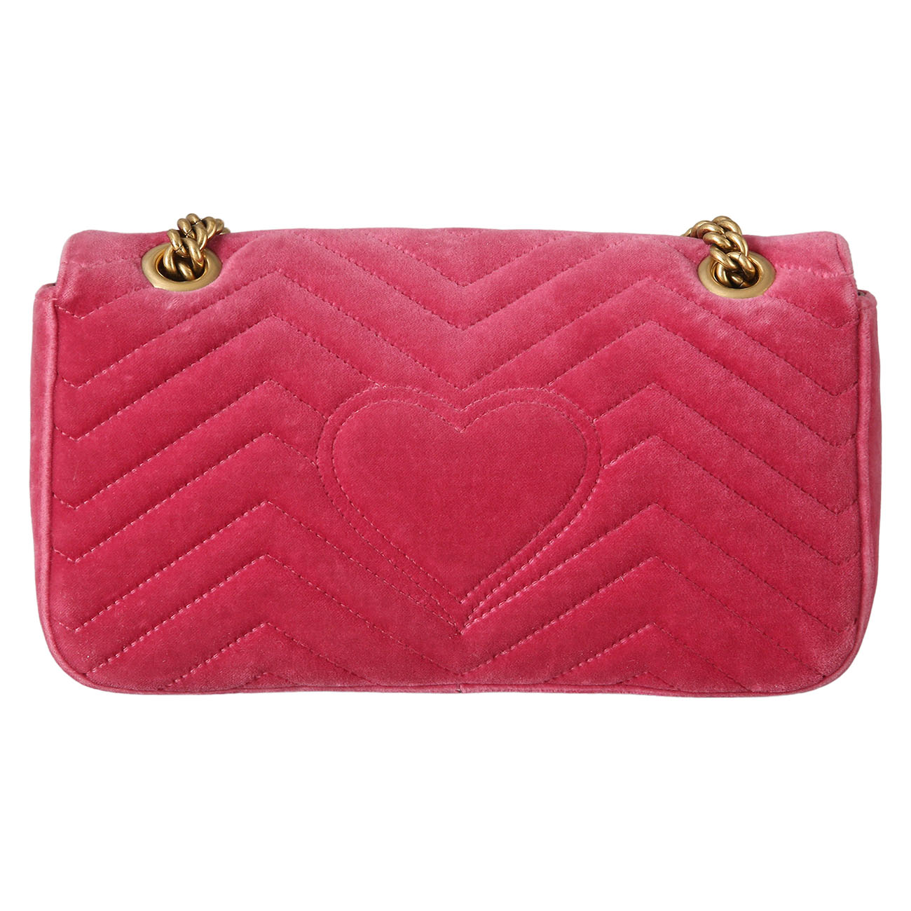 GUCCI(USED)구찌 443497 GG마몽 스웨이드 체인 숄더백