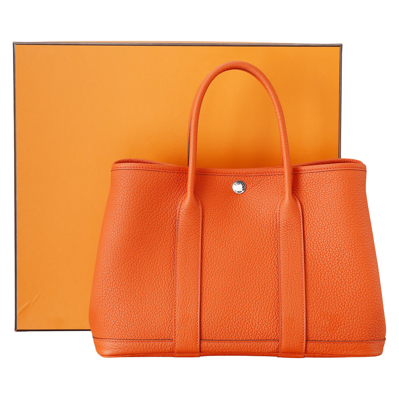 HERMES(USED)에르메스 레더 가든파티30