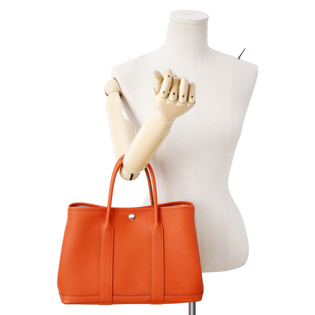 HERMES(USED)에르메스 레더 가든파티30