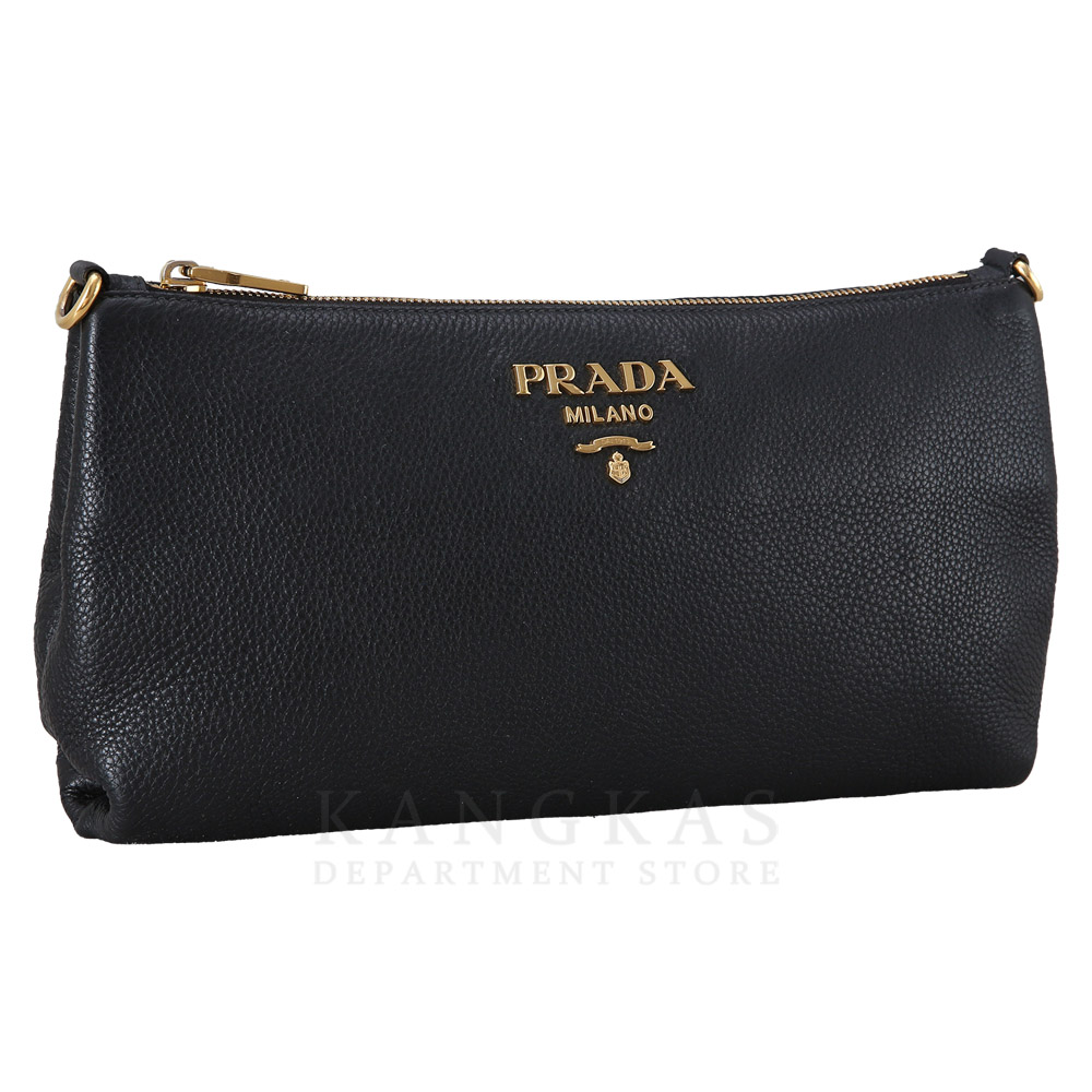 PRADA(USED)프라다 블랙 레더 크로스백