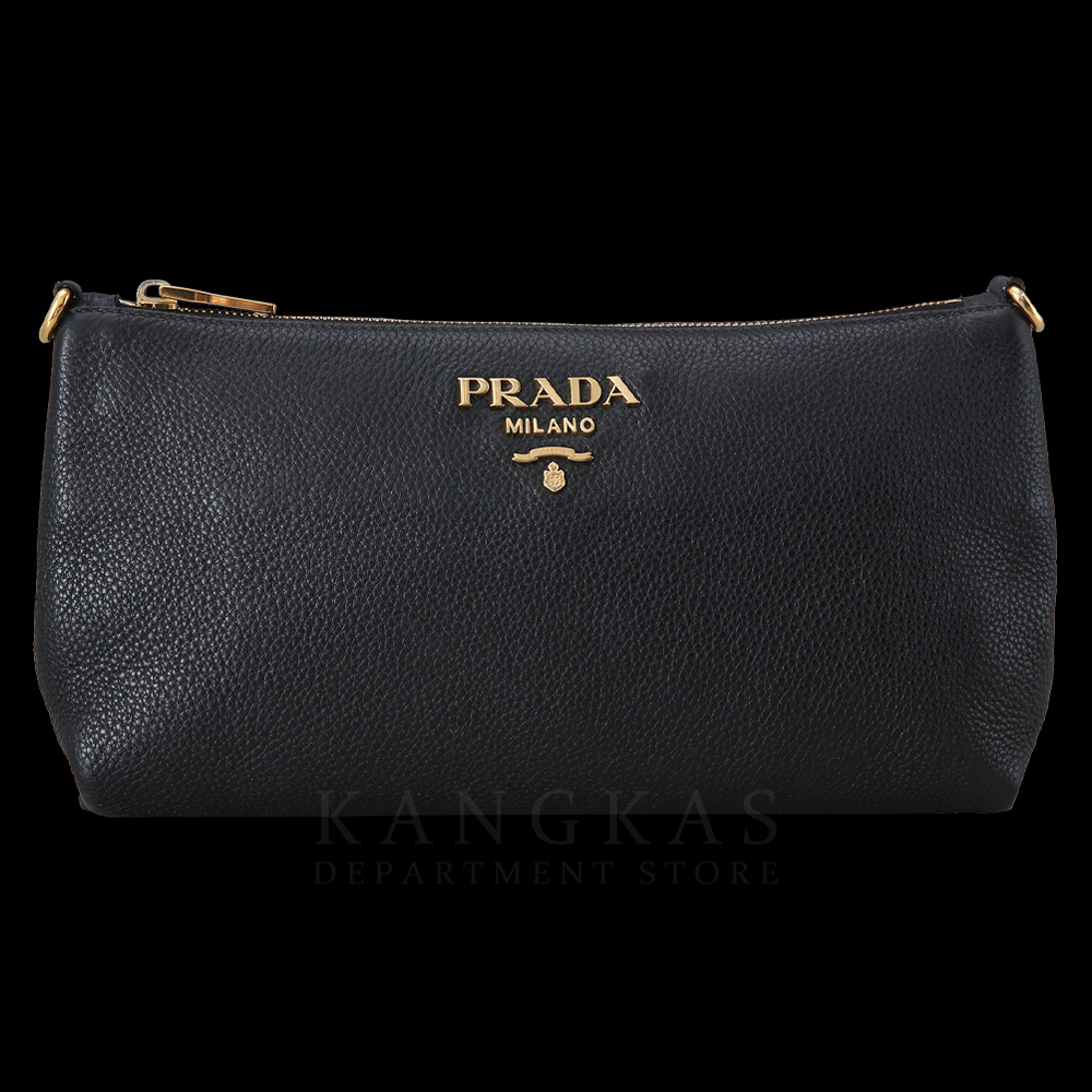 PRADA(USED)프라다 블랙 레더 크로스백