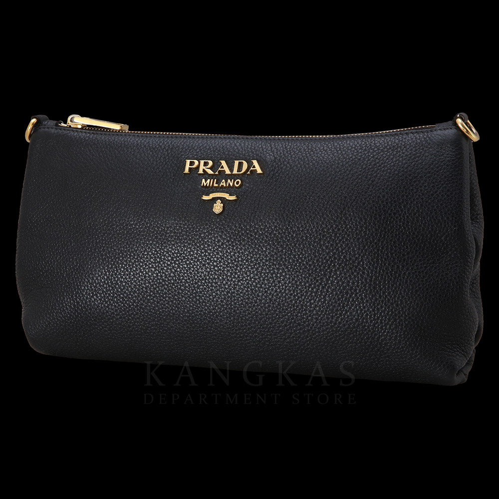 PRADA(USED)프라다 블랙 레더 크로스백