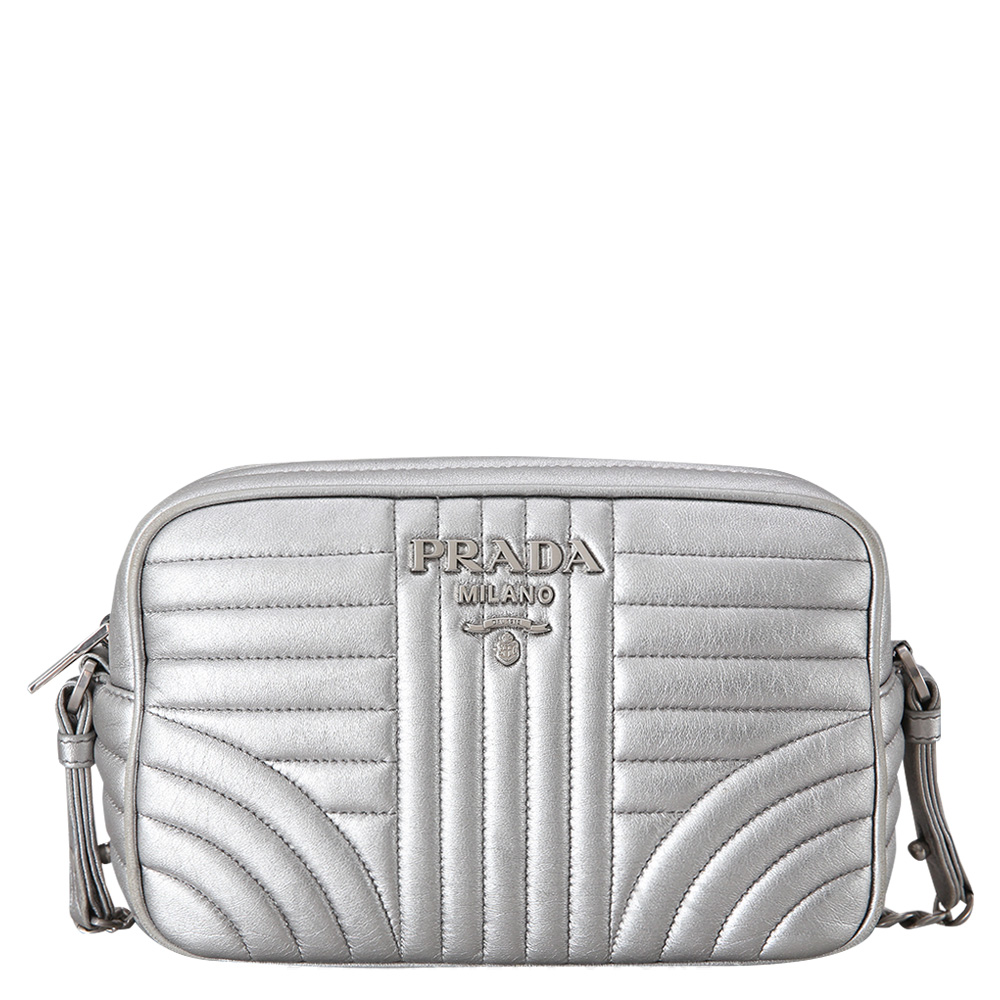 PRADA(USED)프라다 1BH083 다이아그램 카메라백