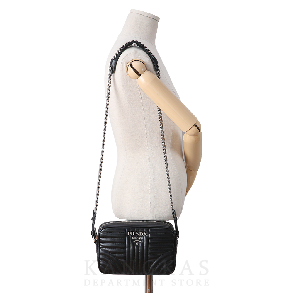 PRADA(USED)프라다 1BH083 다이아그램 카메라백