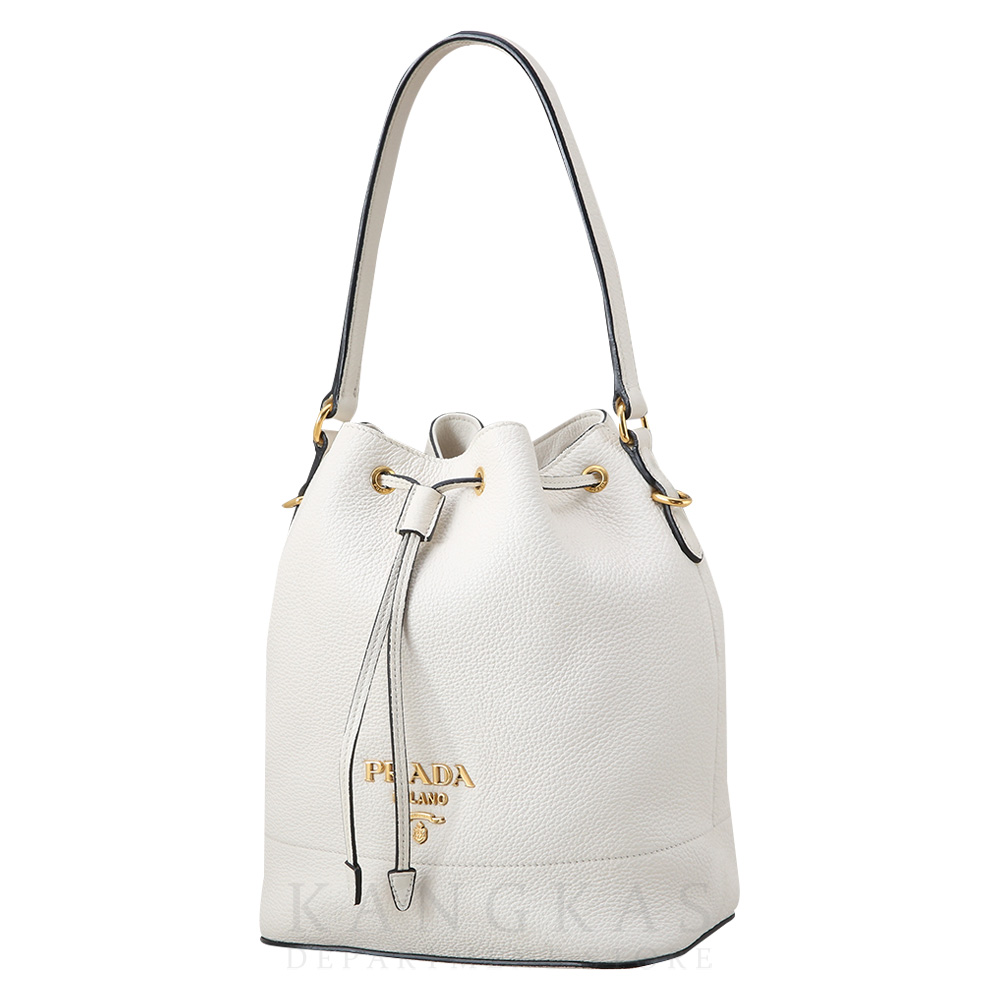 PRADA(USED)프라다 1BE018 비텔로 다이노 버킷백