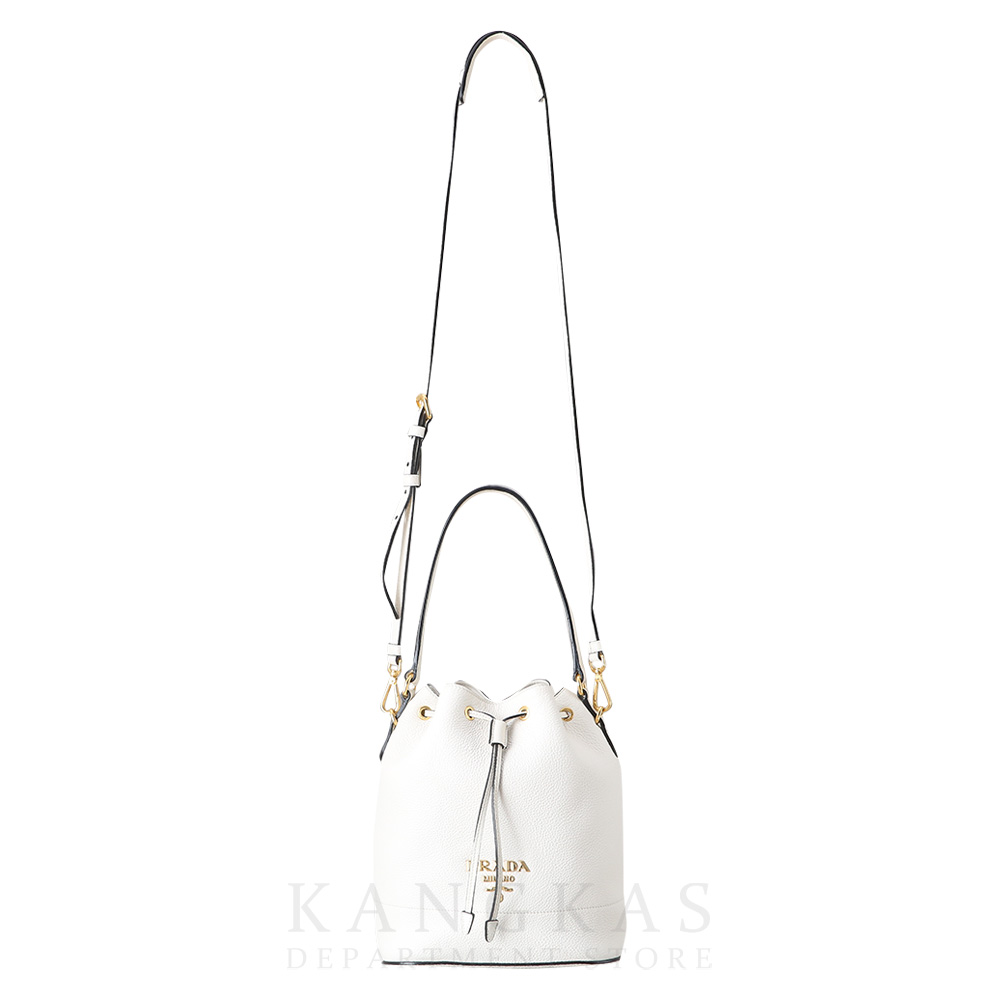 PRADA(USED)프라다 1BE018 비텔로 다이노 버킷백