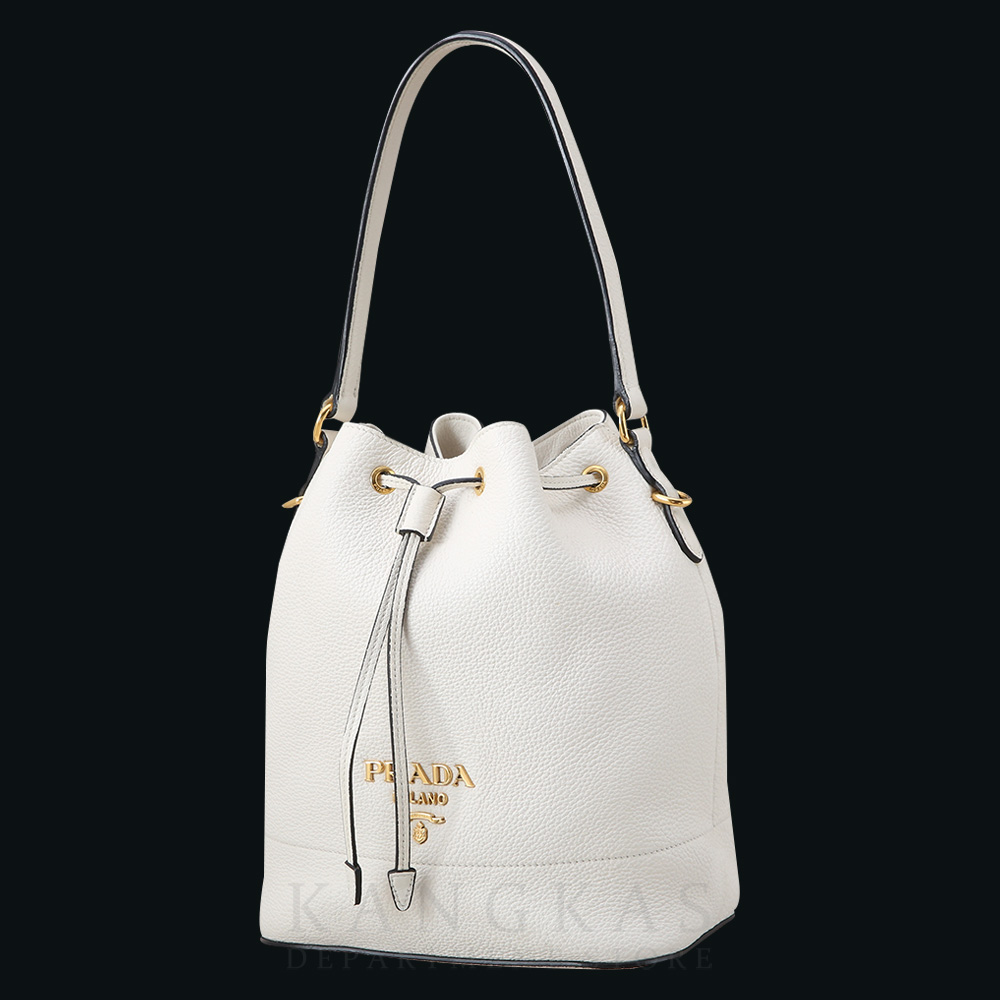 PRADA(USED)프라다 1BE018 비텔로 다이노 버킷백
