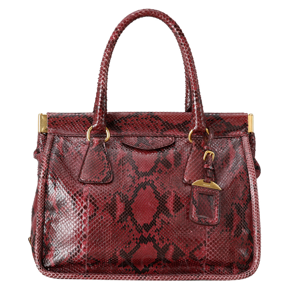 PRADA(USED)프라다 BN2185 파이톤 토트겸 숄더백