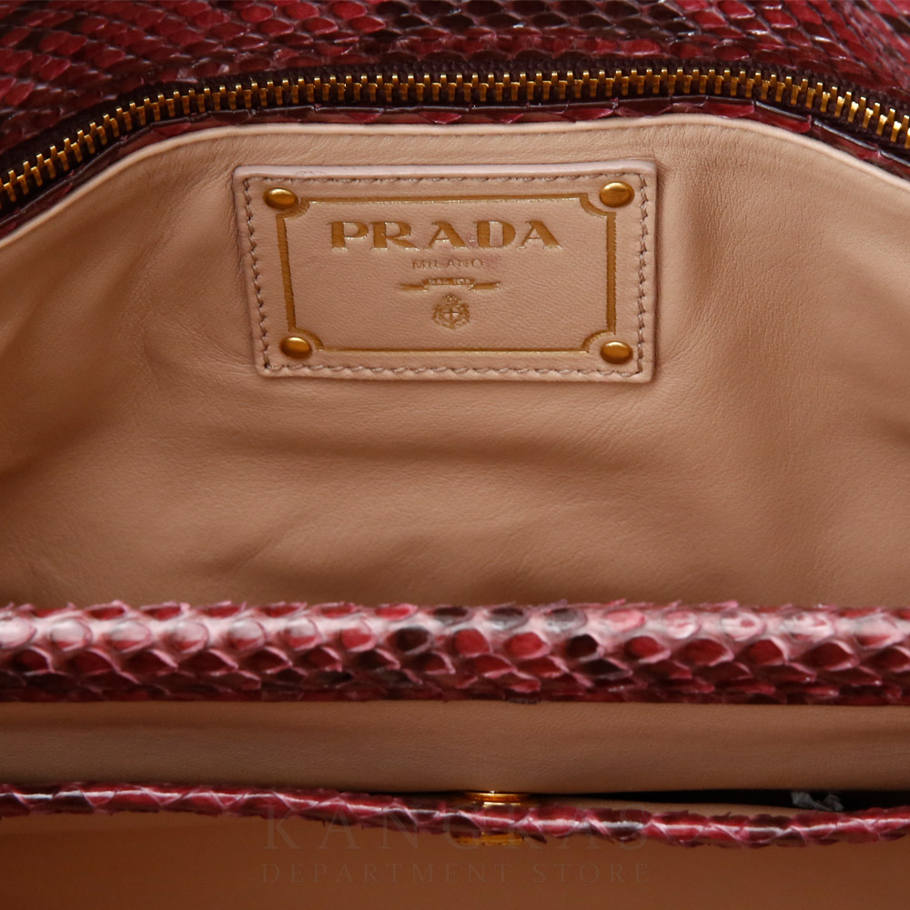 PRADA(USED)프라다 BN2185 파이톤 토트겸 숄더백