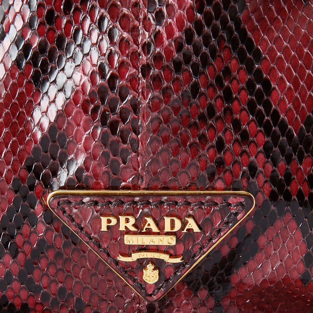 PRADA(USED)프라다 BN2185 파이톤 토트겸 숄더백