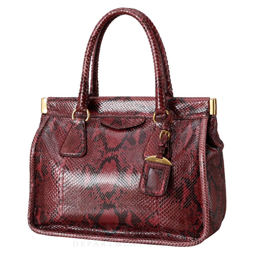 PRADA(USED)프라다 BN2185 파이톤 토트겸 숄더백