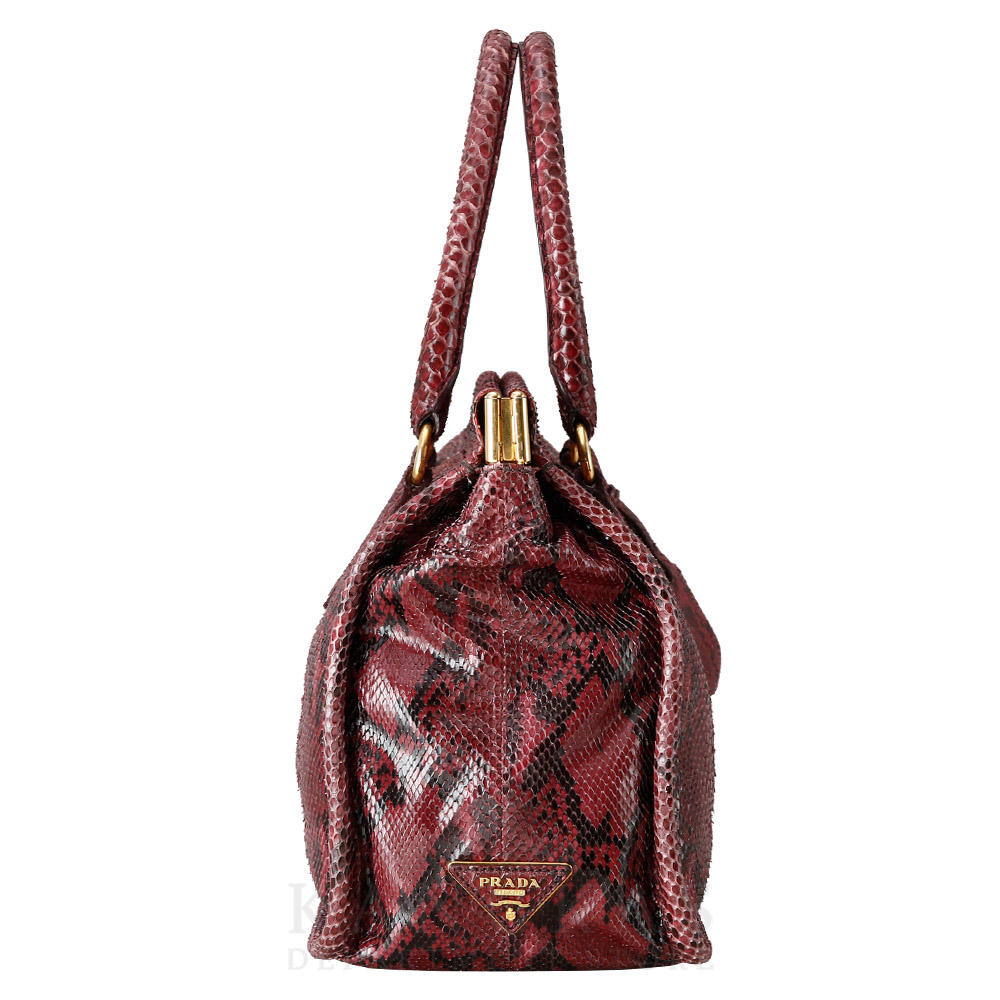 PRADA(USED)프라다 BN2185 파이톤 토트겸 숄더백