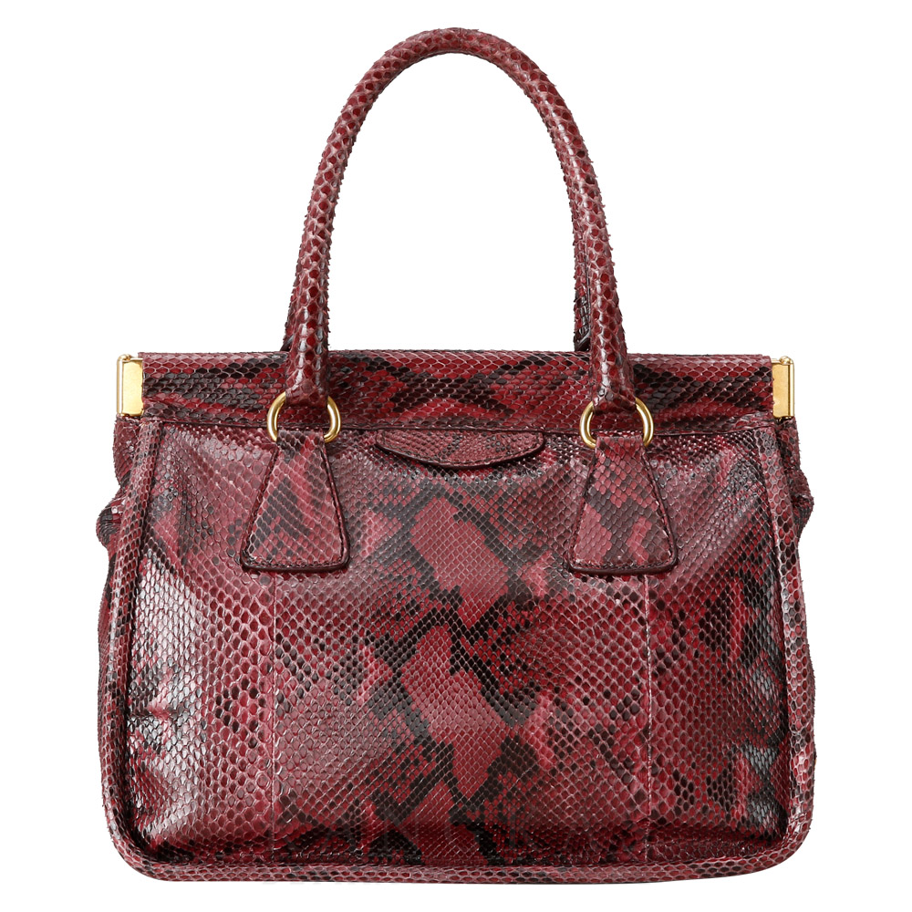 PRADA(USED)프라다 BN2185 파이톤 토트겸 숄더백