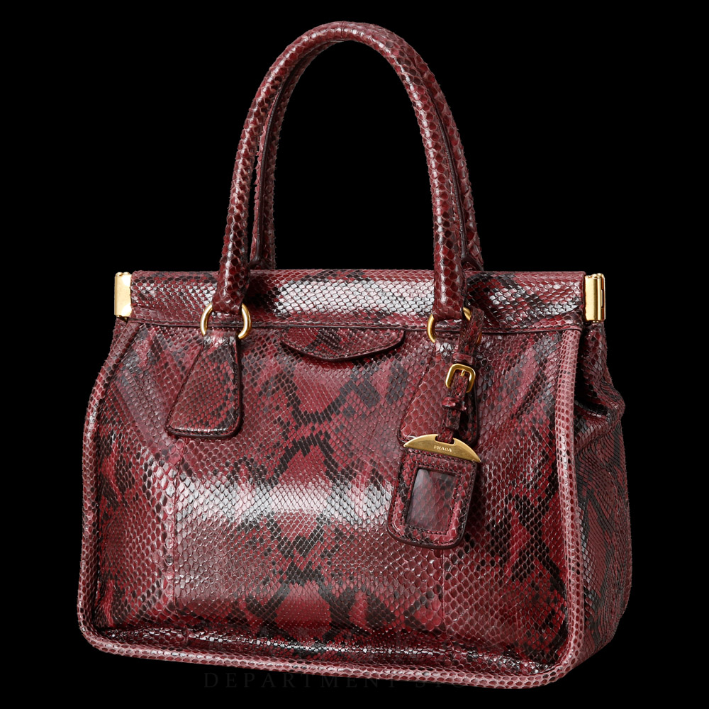 PRADA(USED)프라다 BN2185 파이톤 토트겸 숄더백