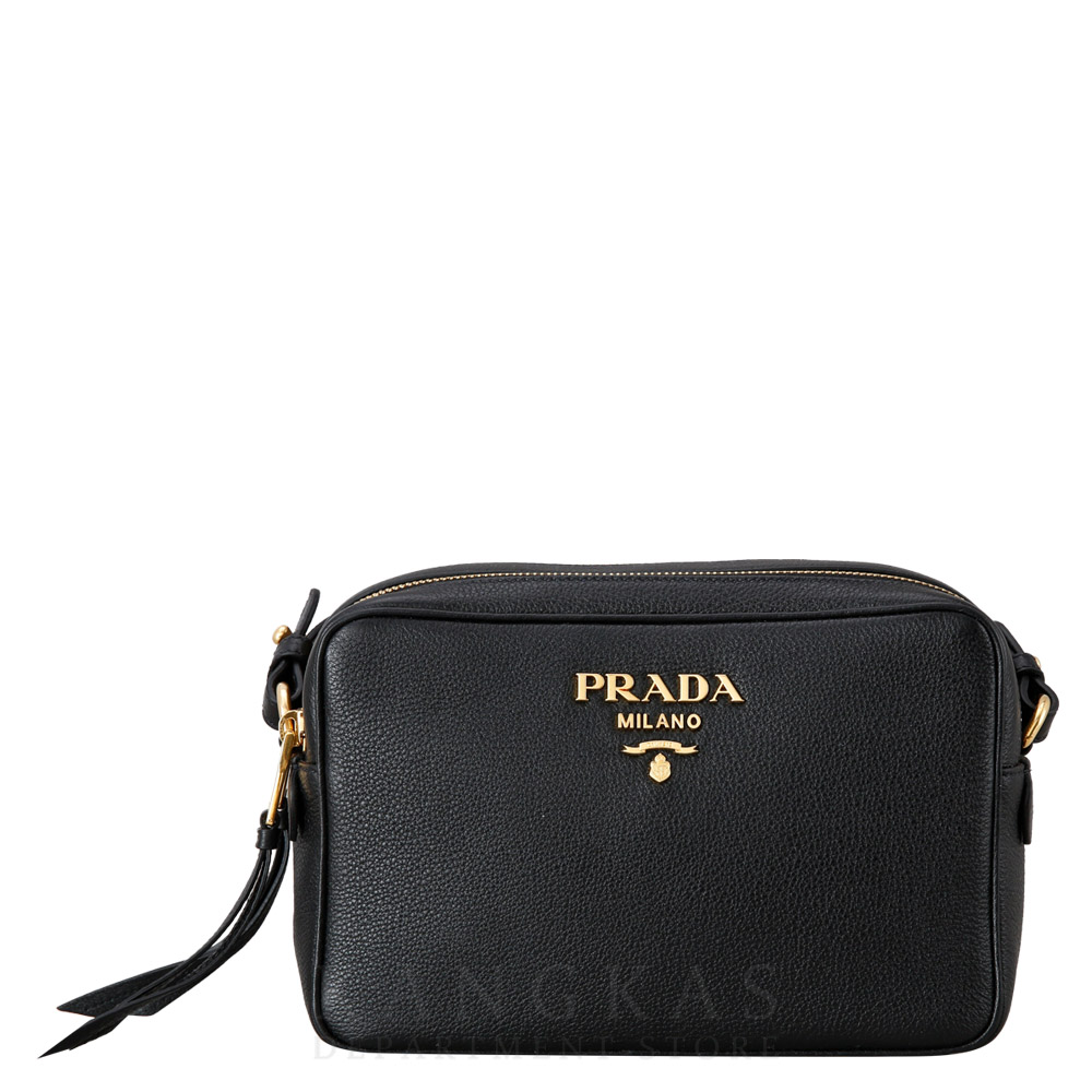 PRADA(USED)프라다 1BH082 로고 스트랩 가죽 백