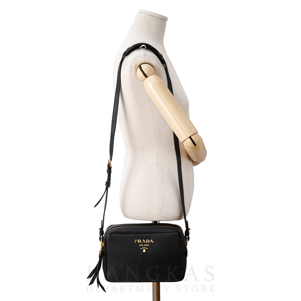 PRADA(USED)프라다 1BH082 로고 스트랩 가죽 백