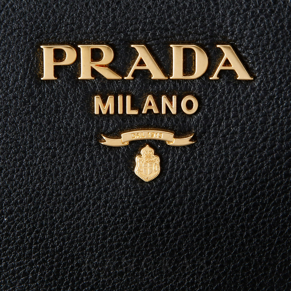 PRADA(USED)프라다 1BH082 로고 스트랩 가죽 백
