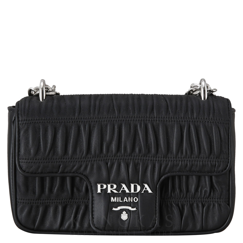PRADA(USED)프라다 1BD140 나파 고프레 체인 숄더백