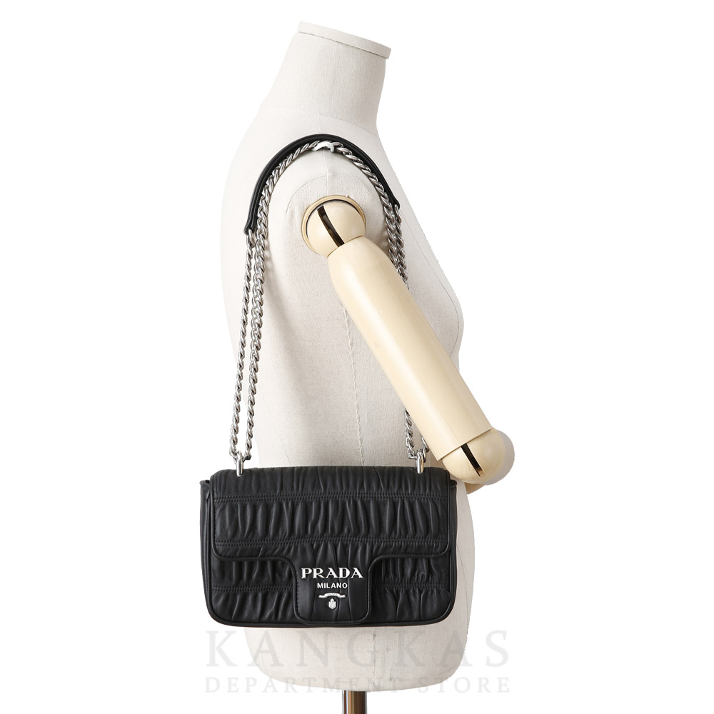 PRADA(USED)프라다 1BD140 나파 고프레 체인 숄더백