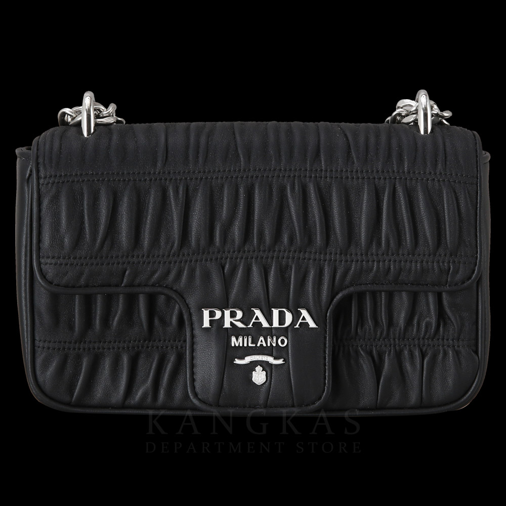 PRADA(USED)프라다 1BD140 나파 고프레 체인 숄더백