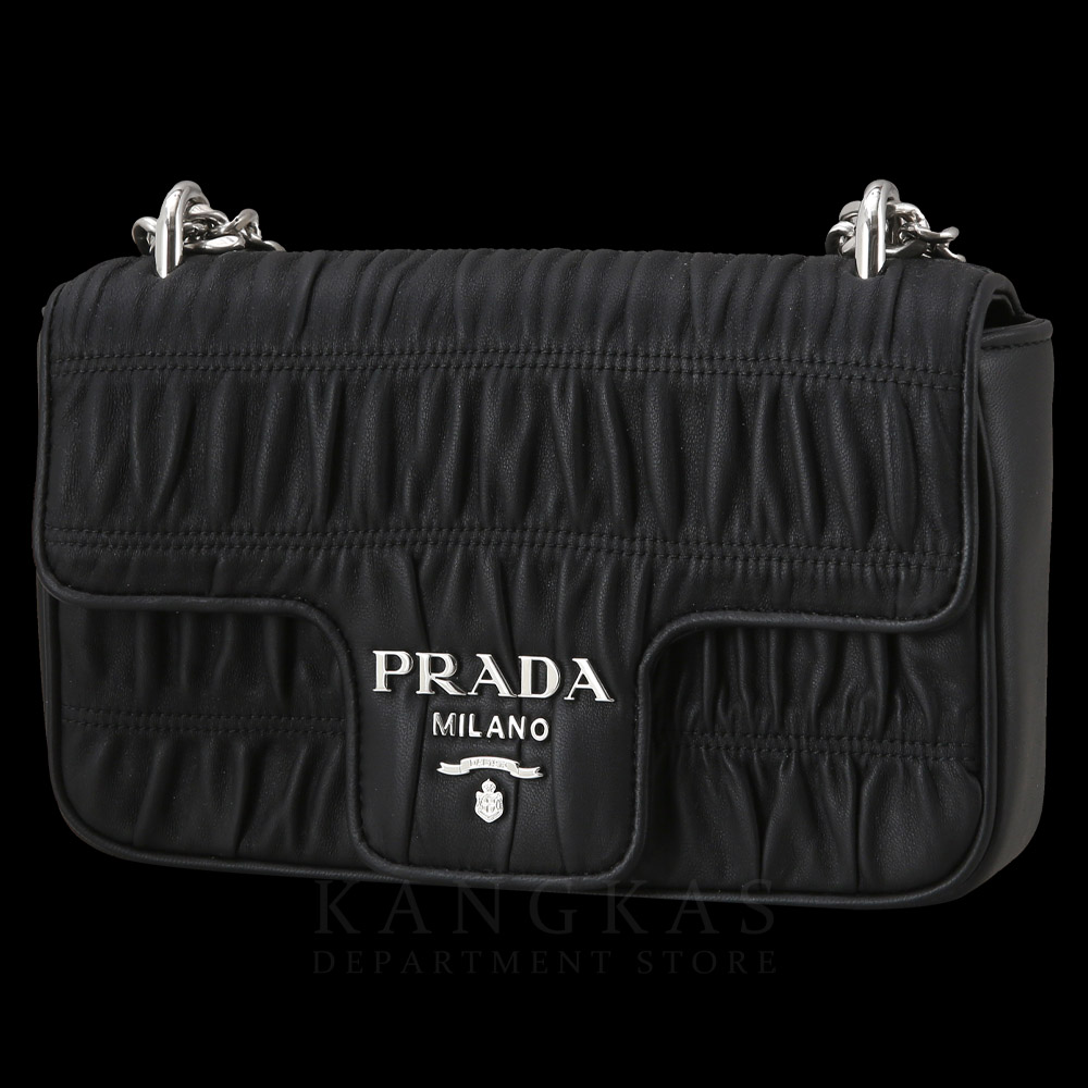 PRADA(USED)프라다 1BD140 나파 고프레 체인 숄더백