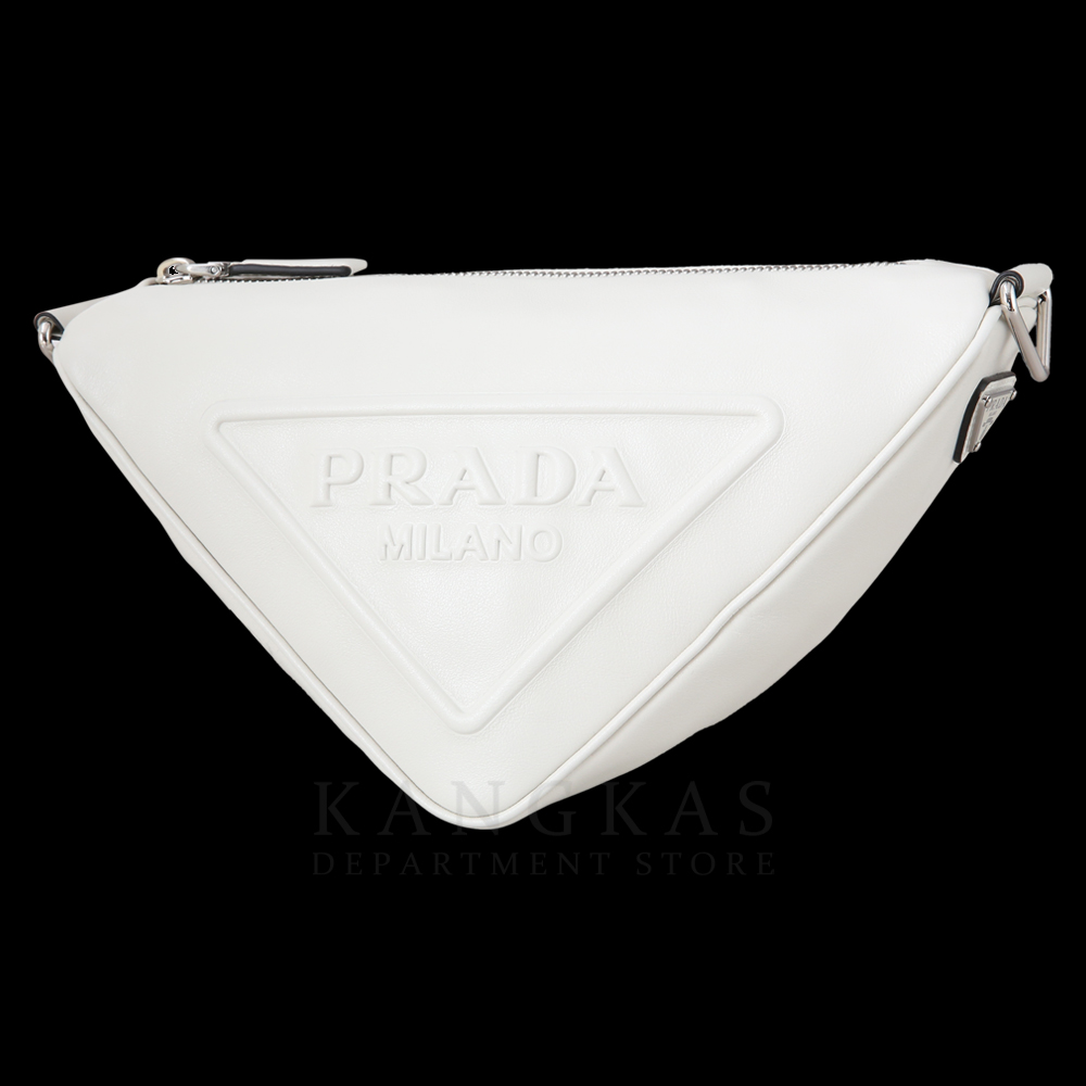 PRADA(USED)프라다 1BH190 트라이앵글 레더 숄더백
