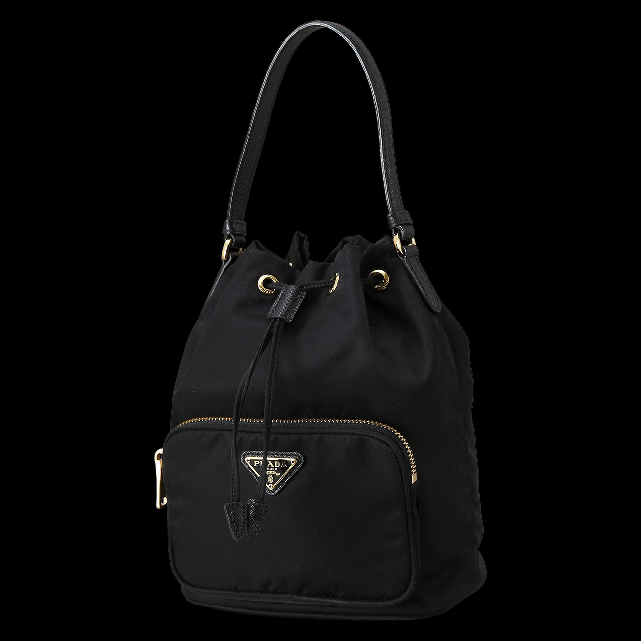 PRADA(USED)프라다 1BH038 나일론 버킷백