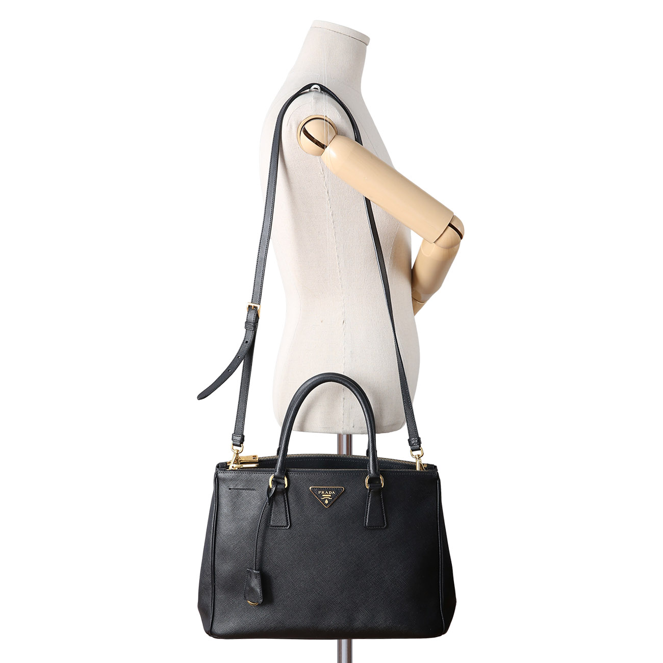 PRADA(USED)프라다 BN2274 사피아노 럭스 토트 겸 숄더백