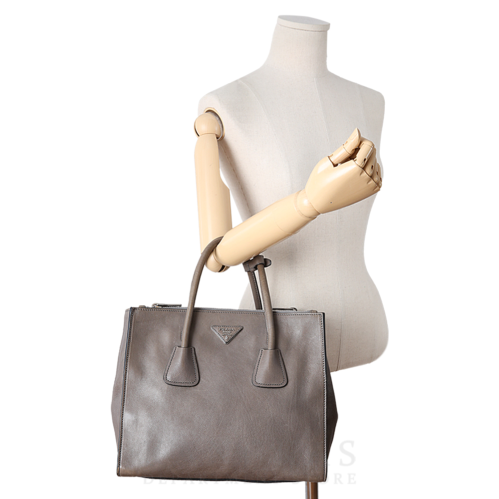 PRADA(USED)프라다 BN2619 글레이스 카프 토트겸 숄더백