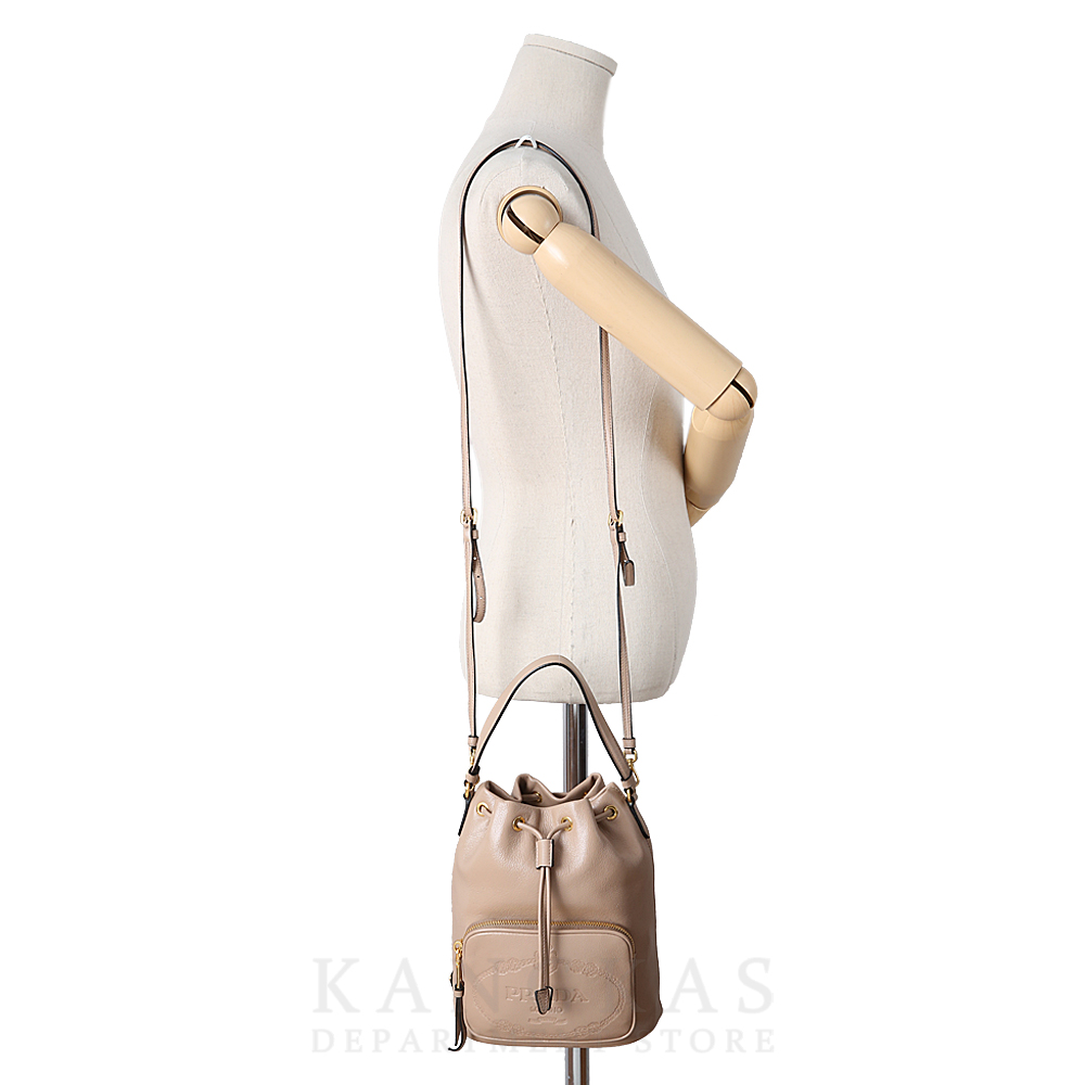 PRADA(USED)프라다 1BH038 레더 버킷백