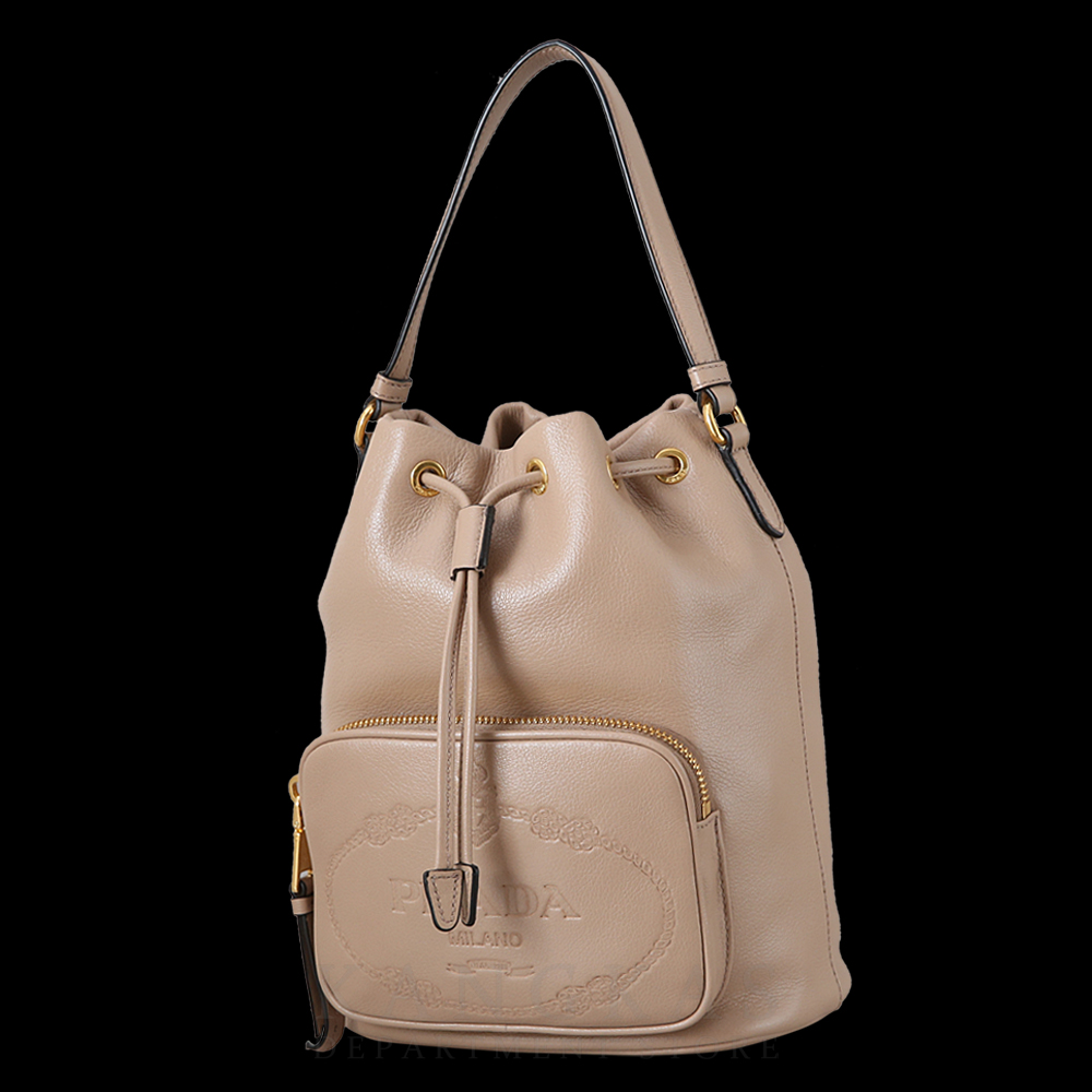 PRADA(USED)프라다 1BH038 레더 버킷백