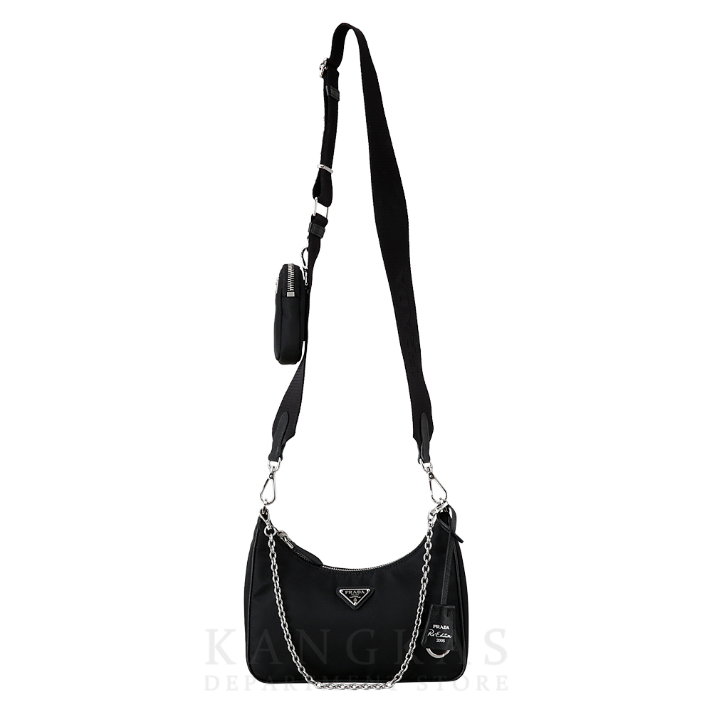 PRADA(USED)프라다 1BH204 테수토 체인 스트랩 호보백