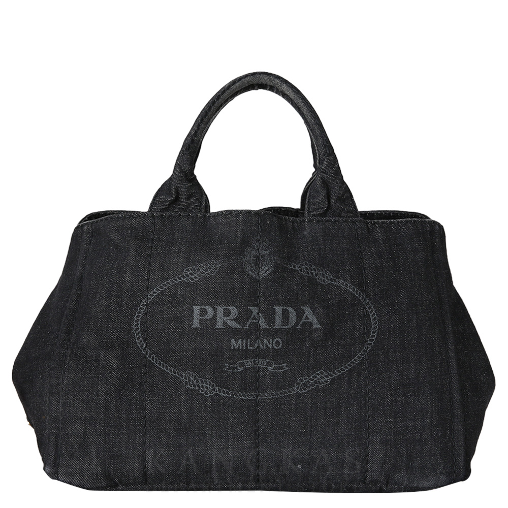 PRADA(USED)프라다 B2642B 데님 카나파 숄더백