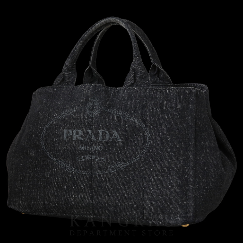 PRADA(USED)프라다 B2642B 데님 카나파 숄더백