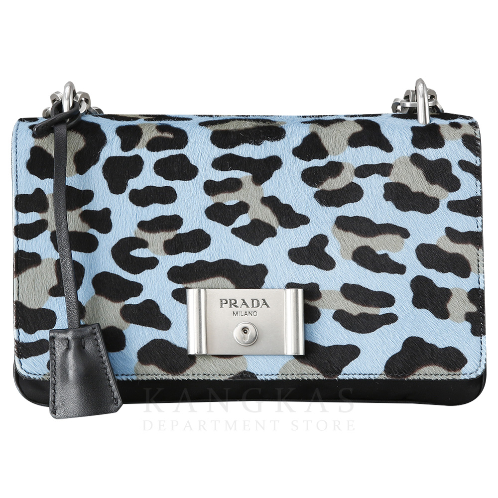PRADA(USED)프라다 1BD009 레오파드 송치 테수토 체인 숄더백