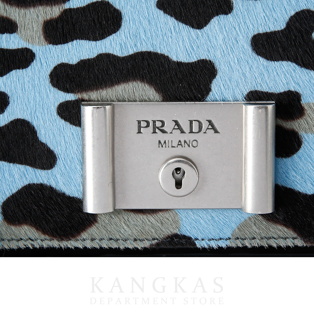 PRADA(USED)프라다 1BD009 레오파드 송치 테수토 체인 숄더백