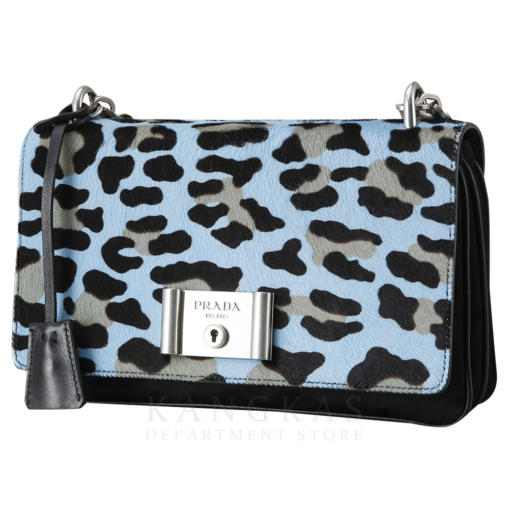 PRADA(USED)프라다 1BD009 레오파드 송치 테수토 체인 숄더백