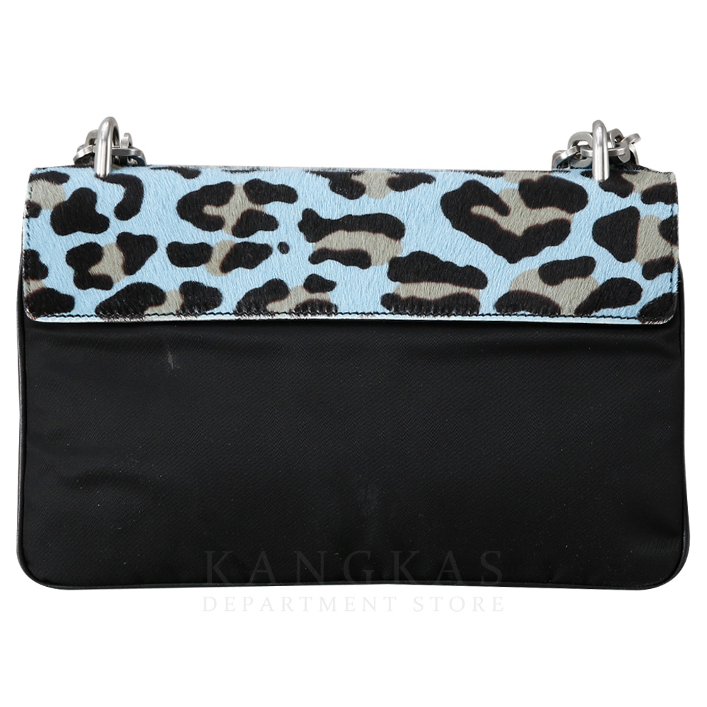 PRADA(USED)프라다 1BD009 레오파드 송치 테수토 체인 숄더백