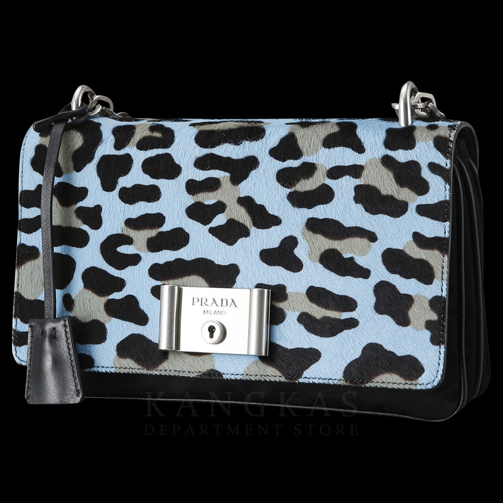 PRADA(USED)프라다 1BD009 레오파드 송치 테수토 체인 숄더백
