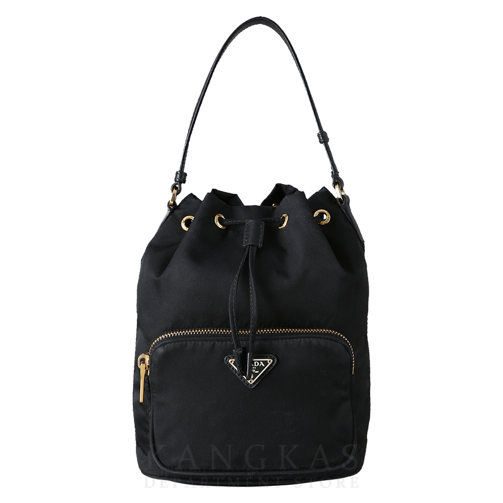 PRADA(USED)프라다 1BH038 패브릭 버킷백